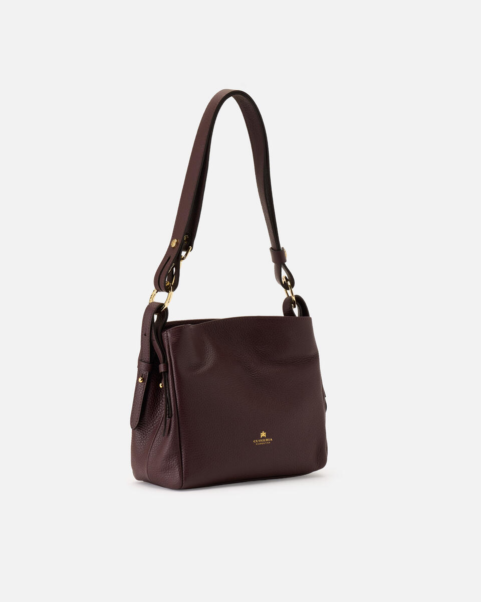 Kleine Schultertasche Coffee  - Schultertaschen - Damen Taschen - Tasche - Cuoieria Fiorentina