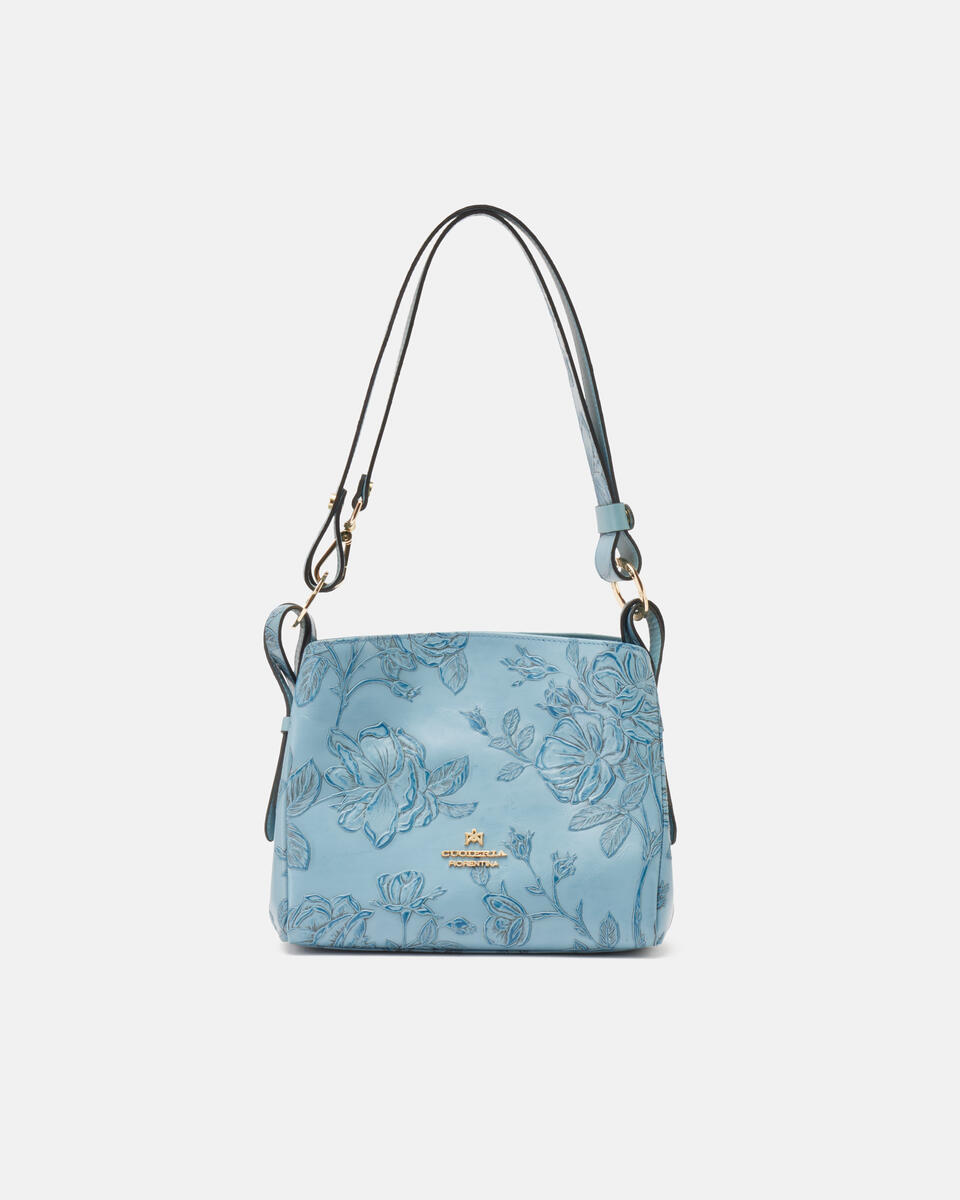 HOBO BAG Hellblau  - Schultertaschen - Damen Taschen - Tasche - Cuoieria Fiorentina