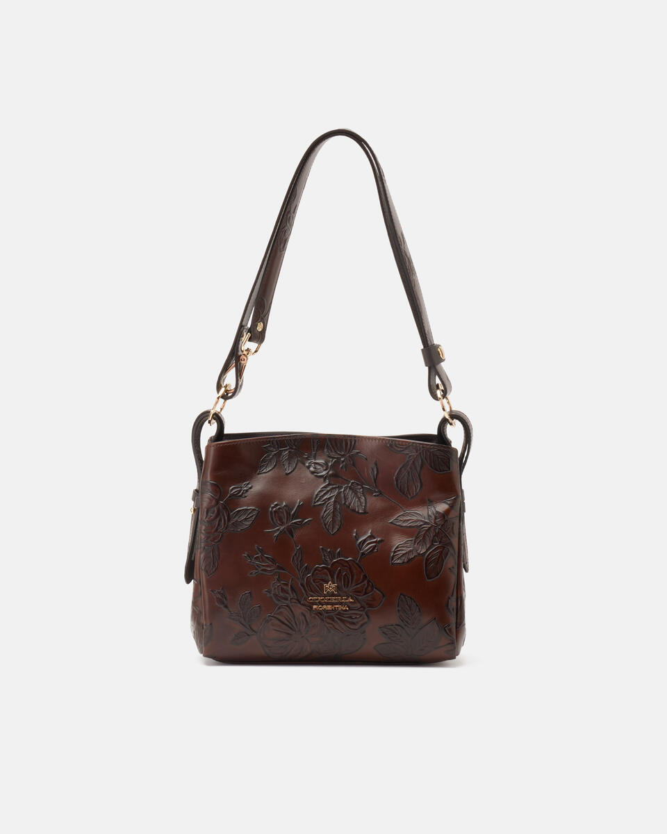 HOBO BAG Mahagoni  - Schultertaschen - Damen Taschen - Tasche - Cuoieria Fiorentina