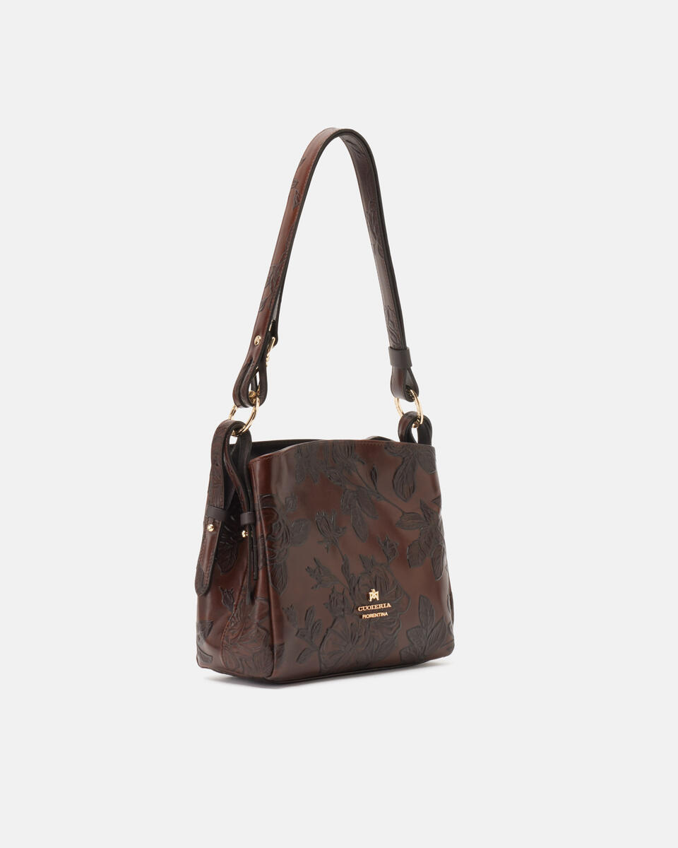 HOBO BAG Mahagoni  - Schultertaschen - Damen Taschen - Tasche - Cuoieria Fiorentina