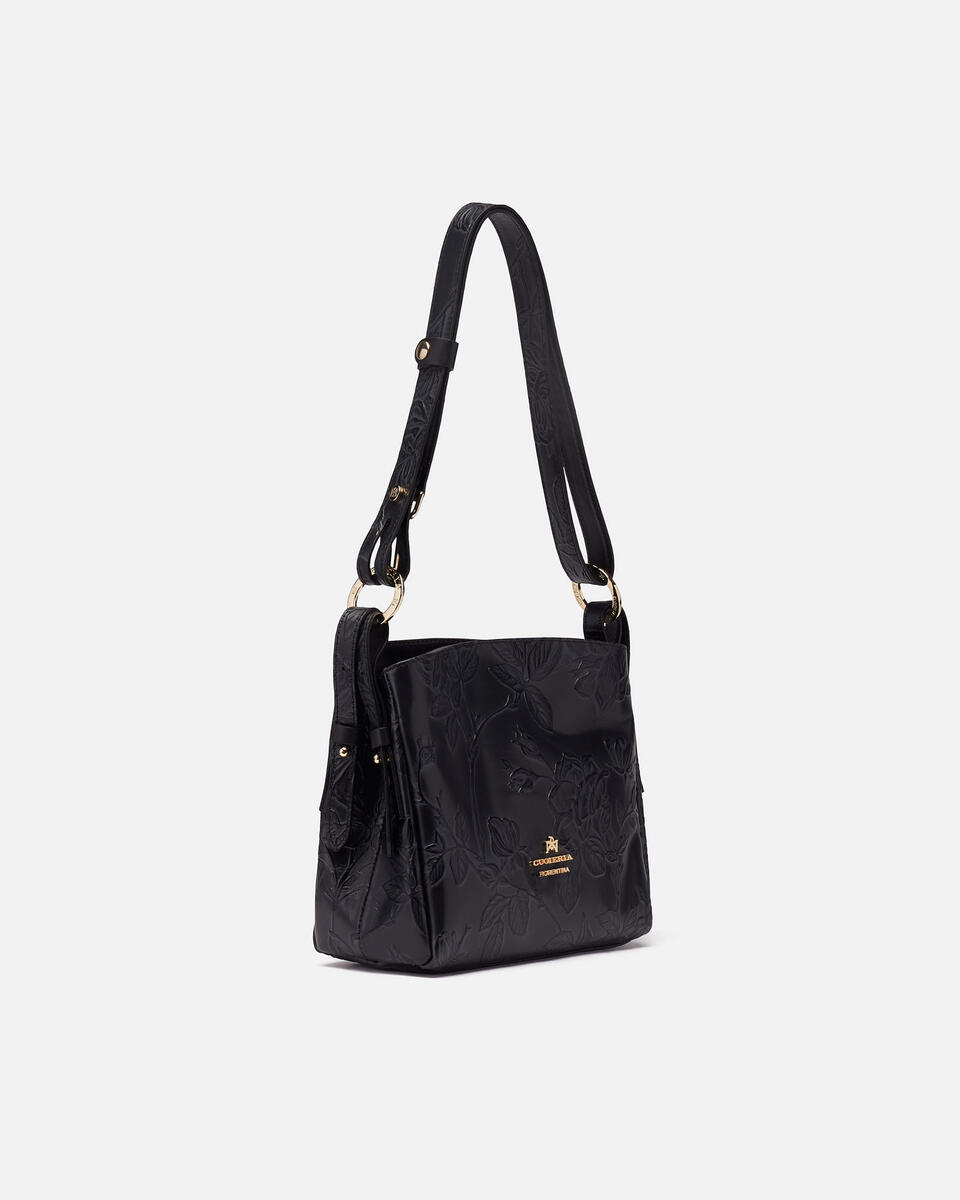 HOBO BAG Schwarz  - Schultertaschen - Damen Taschen - Tasche - Cuoieria Fiorentina