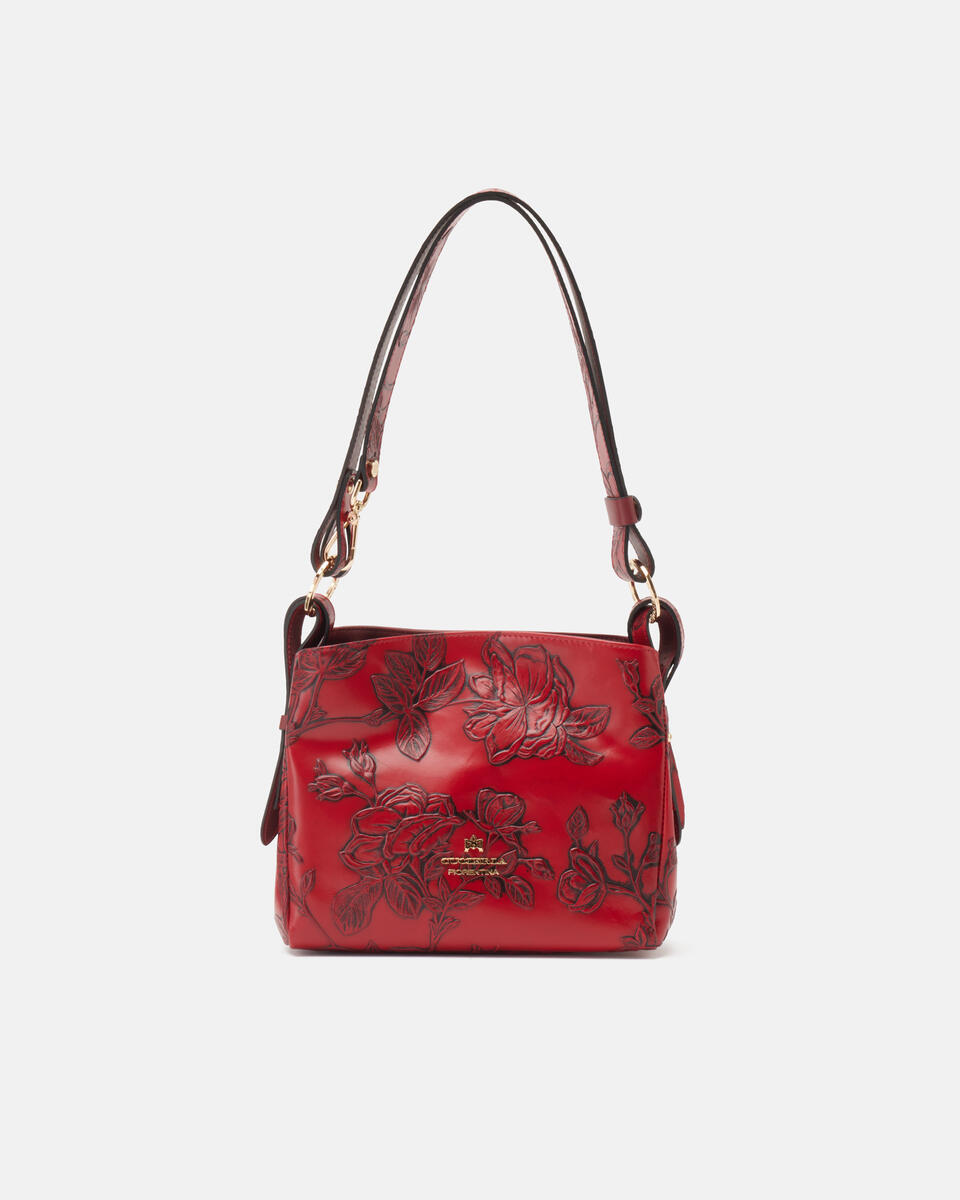 HOBO BAG Rot  - Schultertaschen - Damen Taschen - Tasche - Cuoieria Fiorentina