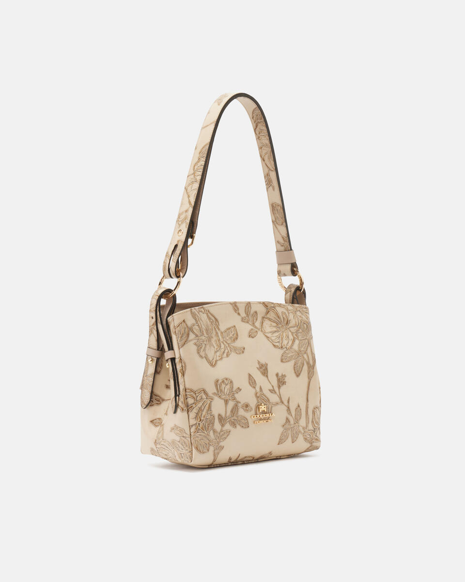 HOBO BAG Taupe  - Schultertaschen - Damen Taschen - Tasche - Cuoieria Fiorentina