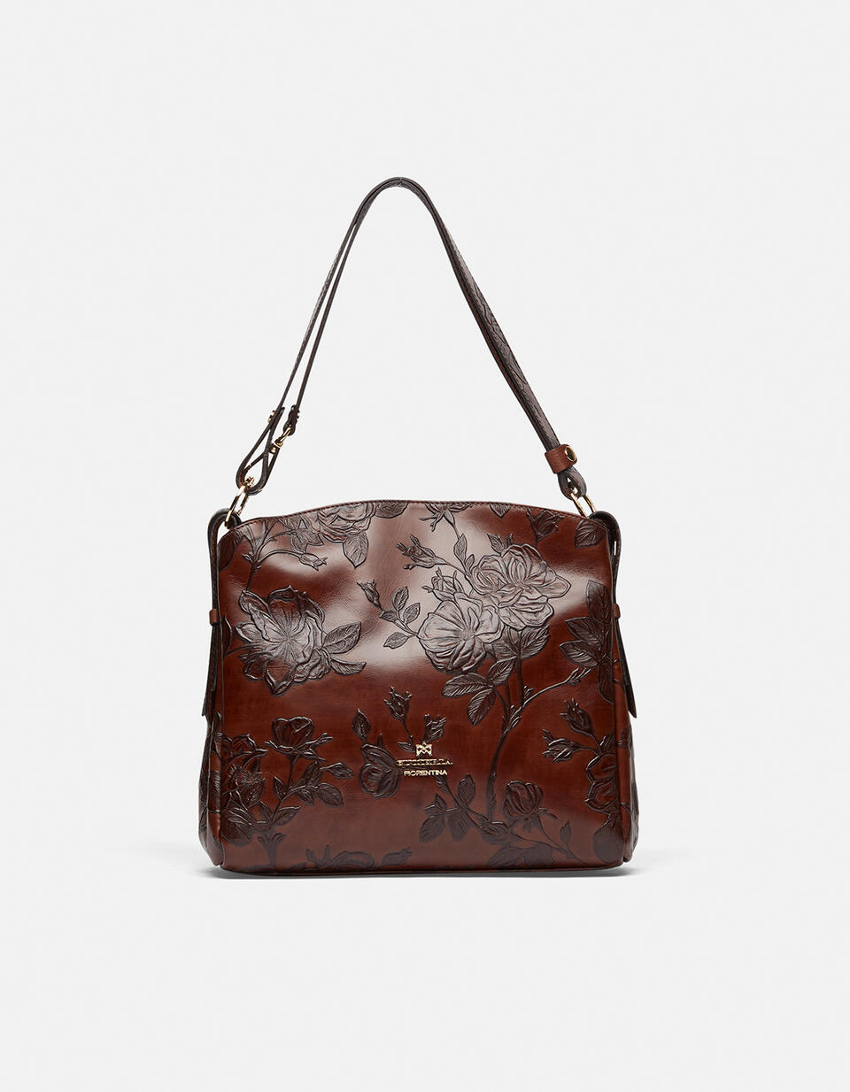 HOBO BAG Mahagoni  - Schultertaschen - Damen Taschen - Tasche - Cuoieria Fiorentina