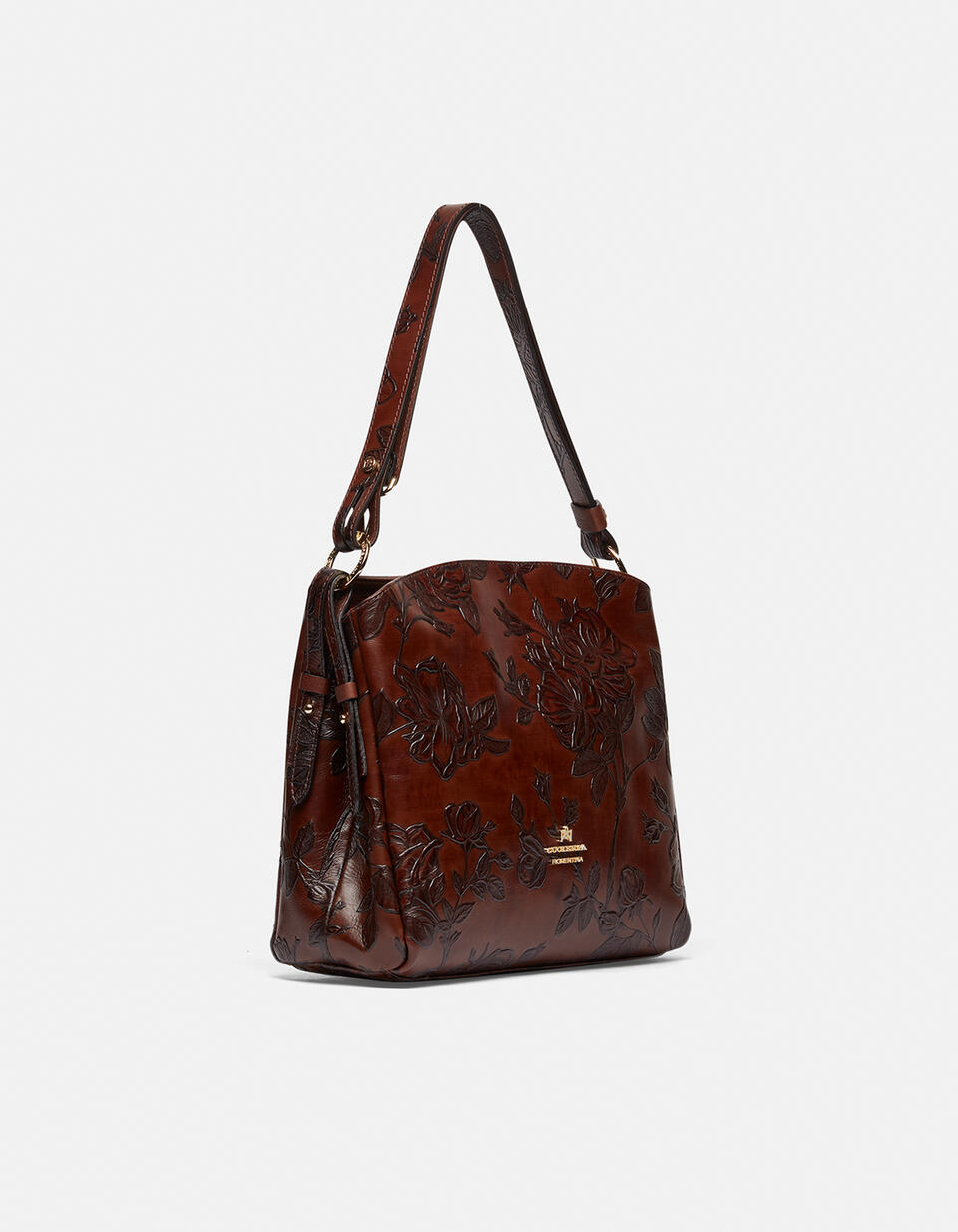 HOBO BAG Mahagoni  - Schultertaschen - Damen Taschen - Tasche - Cuoieria Fiorentina