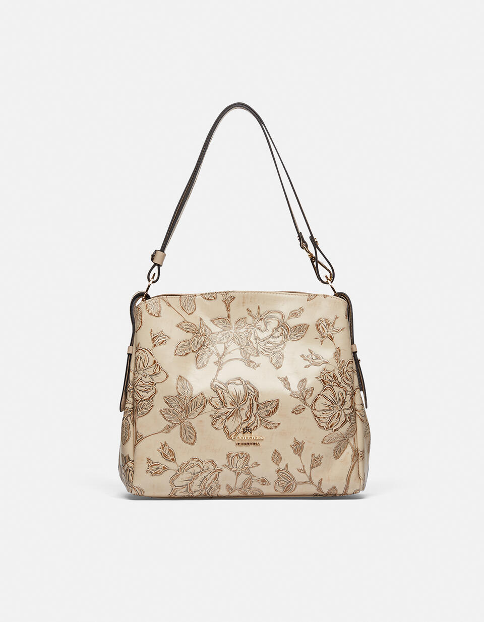 HOBO BAG Taupe  - Schultertaschen - Damen Taschen - Tasche - Cuoieria Fiorentina