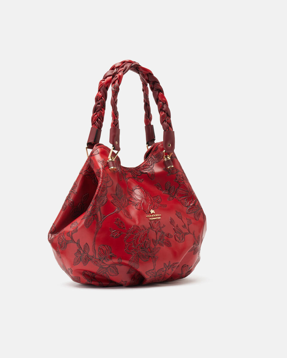 HANDTASCHE Rot  - Schultertaschen - Damen Taschen - Tasche - Cuoieria Fiorentina