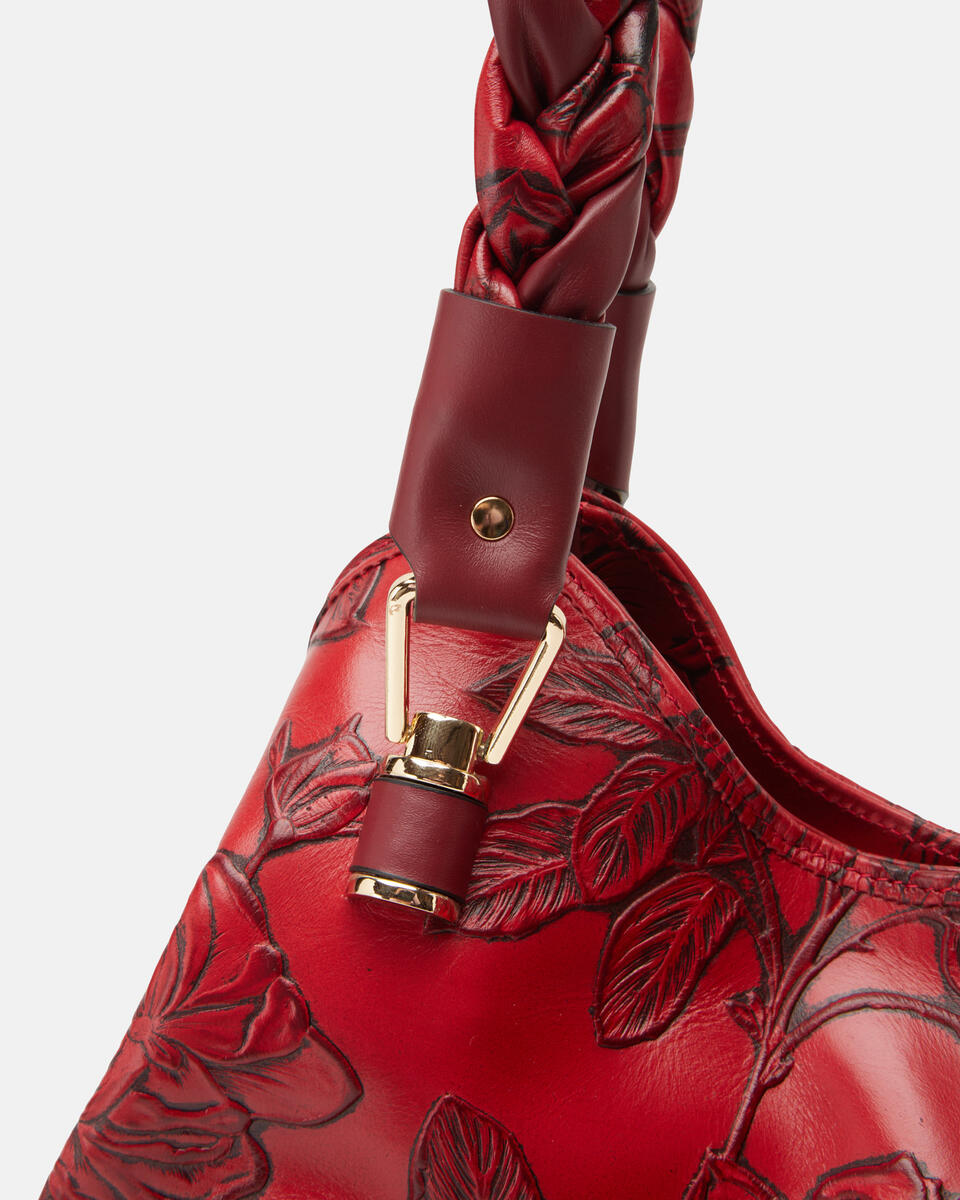 HANDTASCHE Rot  - Schultertaschen - Damen Taschen - Tasche - Cuoieria Fiorentina