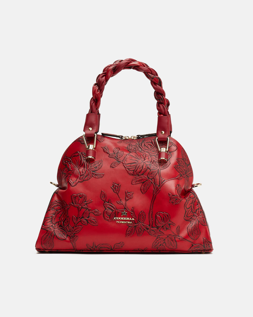 HANDTASCHE Rot  - Handtaschen - Damen Taschen - Tasche - Cuoieria Fiorentina