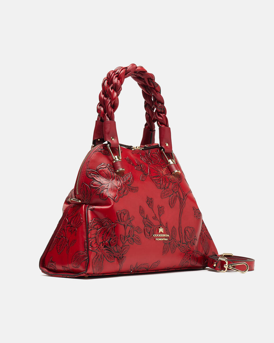 HANDTASCHE Rot  - Handtaschen - Damen Taschen - Tasche - Cuoieria Fiorentina