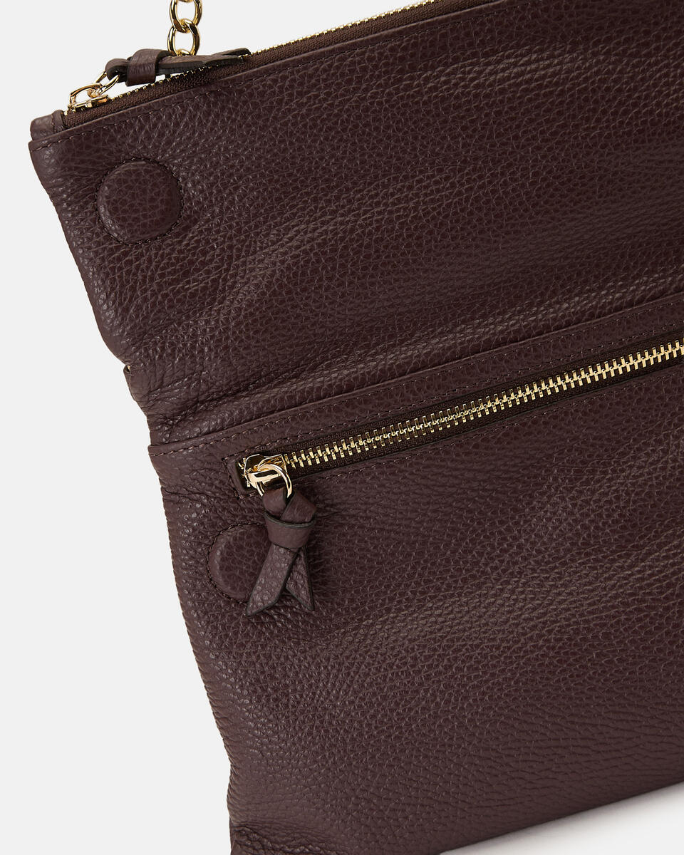 Kleine SchulterTasche Coffee  - Cuoieria Fiorentina