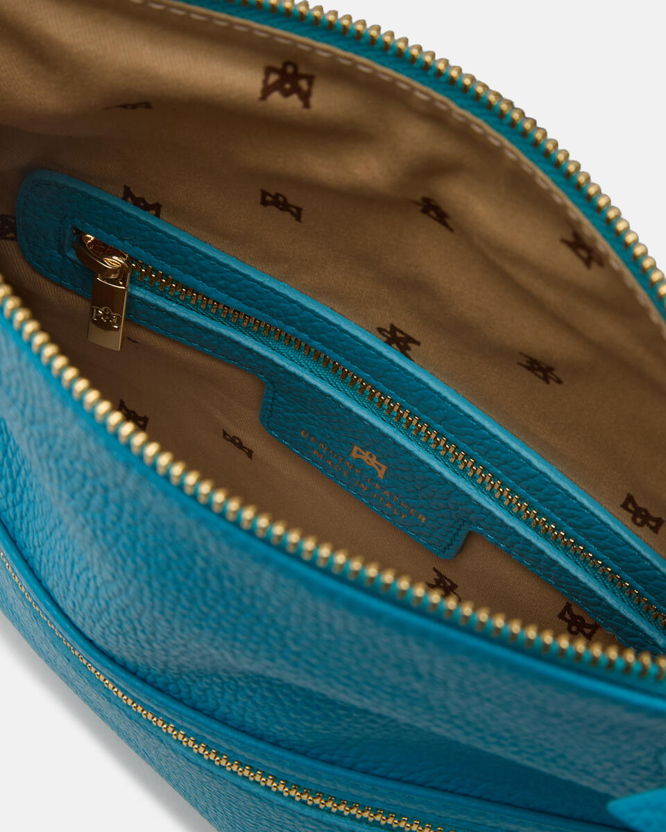 Kleine SchulterTasche Turkis  - Schultergut - Damen Taschen - Tasche - Cuoieria Fiorentina