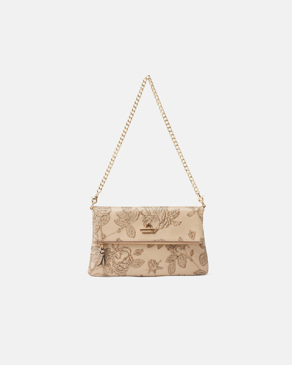 Kleine Schultertasche Taupe  - Schultertaschen - Damen Taschen - Tasche - Cuoieria Fiorentina