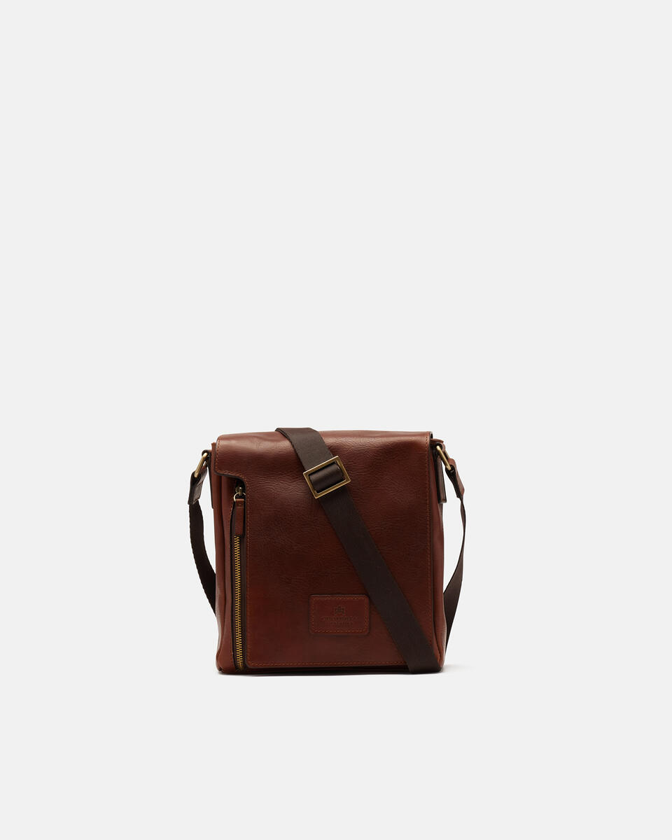 Kleine Messenger Braun  - Schultergut - Herren Taschen - Tasche - Cuoieria Fiorentina