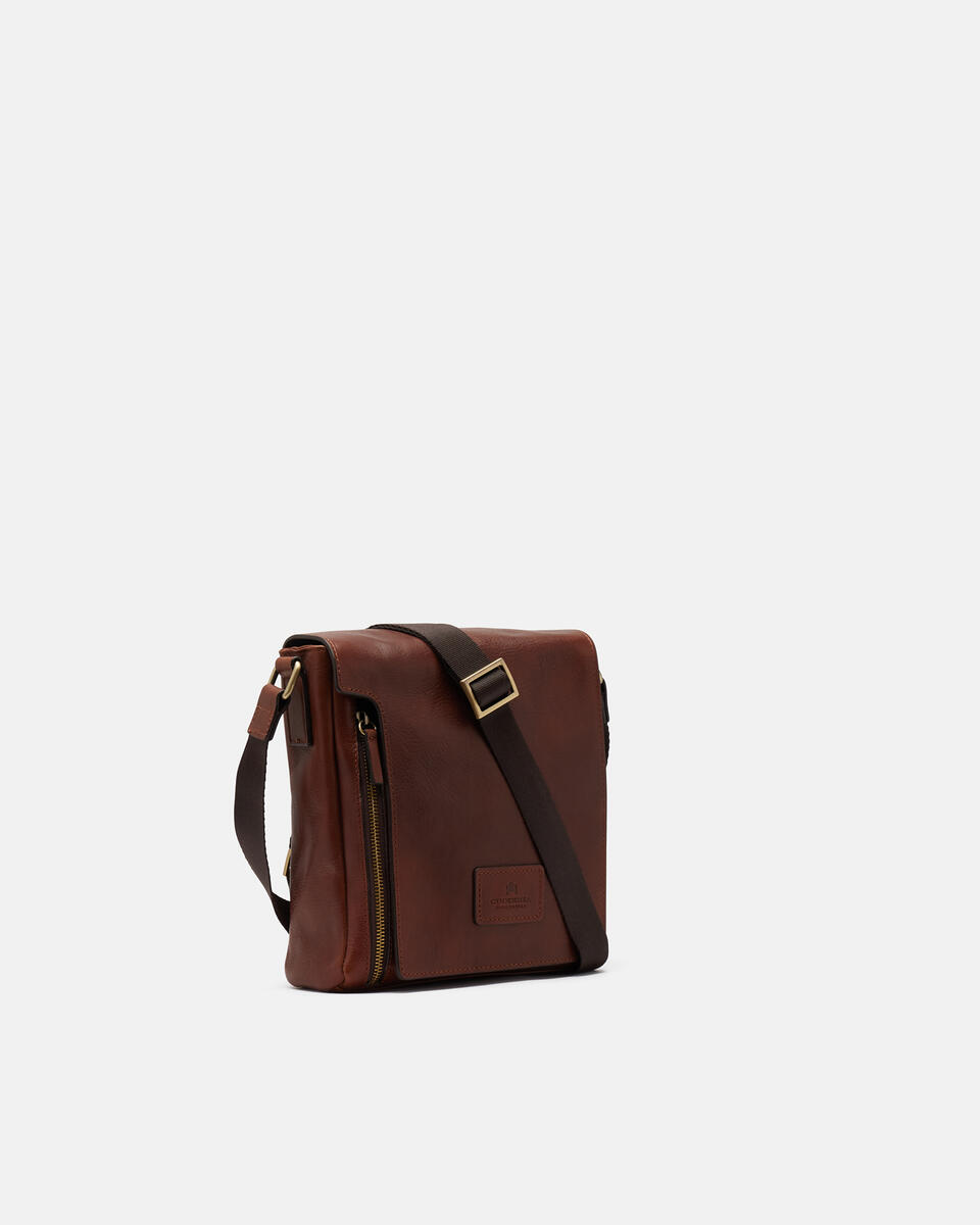 Kleine Messenger Braun  - Schultergut - Herren Taschen - Tasche - Cuoieria Fiorentina