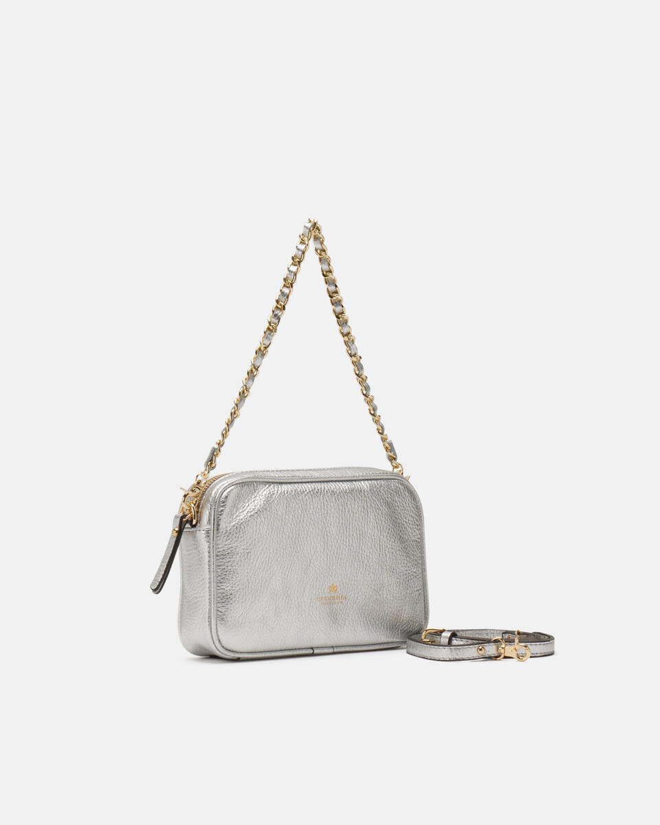 Camera bag Silber  - Tasche - Special Price - Cuoieria Fiorentina