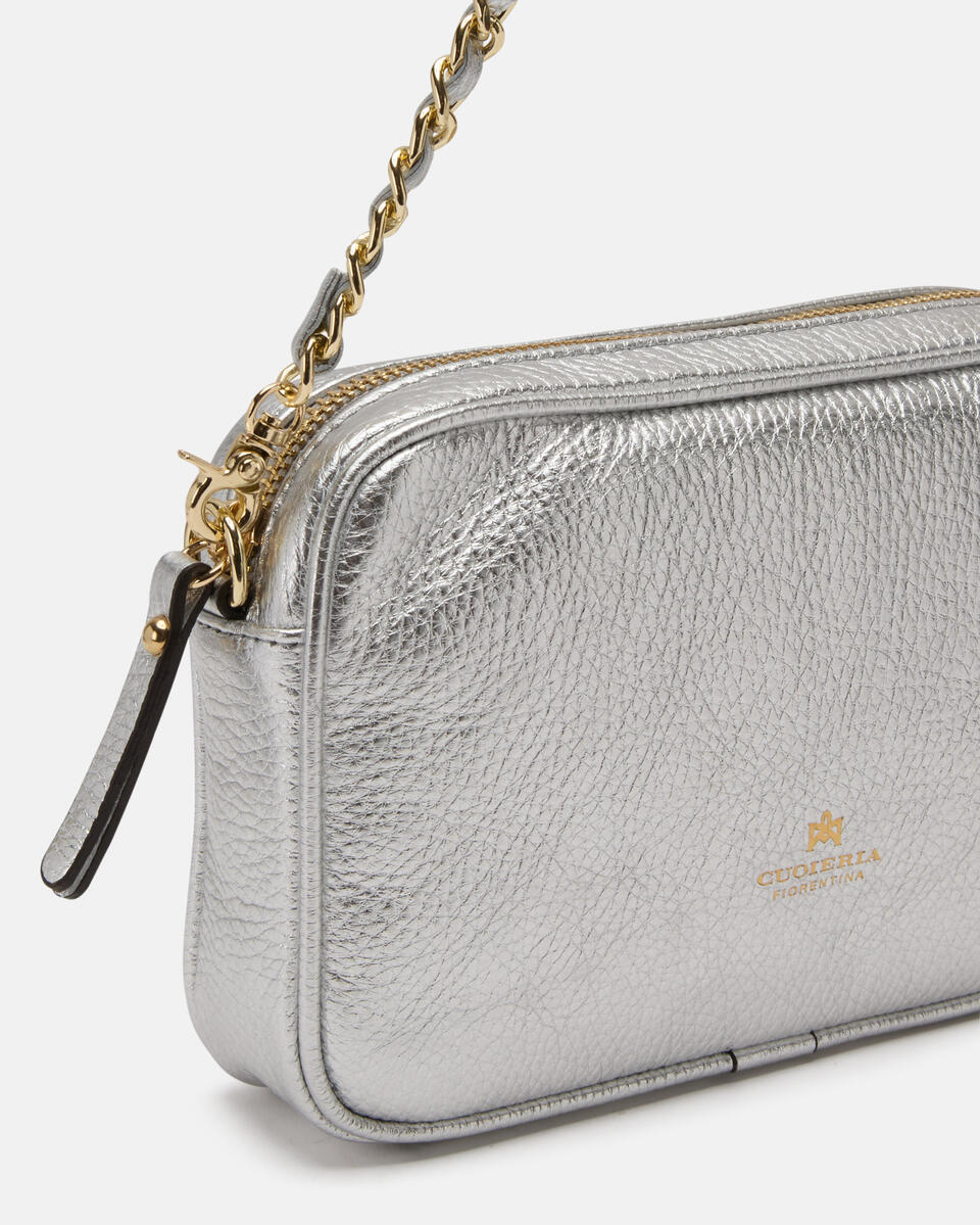 Camera bag Silber  - Tasche - Special Price - Cuoieria Fiorentina