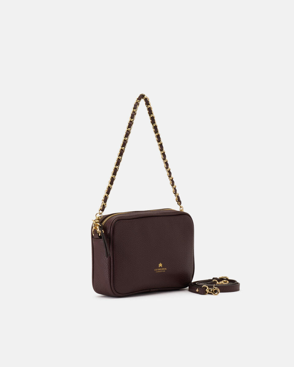 Camera bag Coffee  - Cuoieria Fiorentina