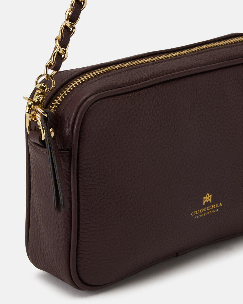 Camera bag Coffee  - Cuoieria Fiorentina