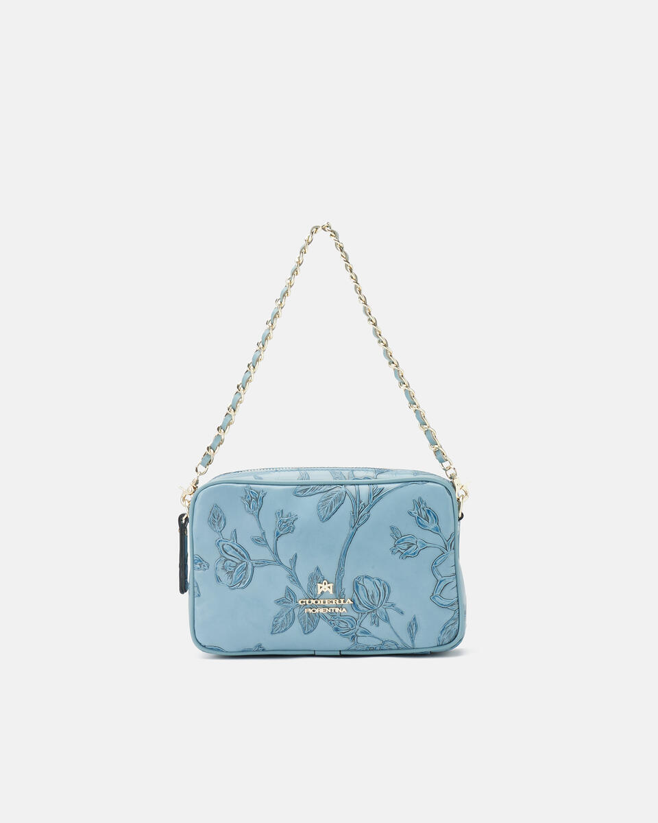 Camera bag Hellblau  - Mini Bags - Damen Taschen - Tasche - Cuoieria Fiorentina