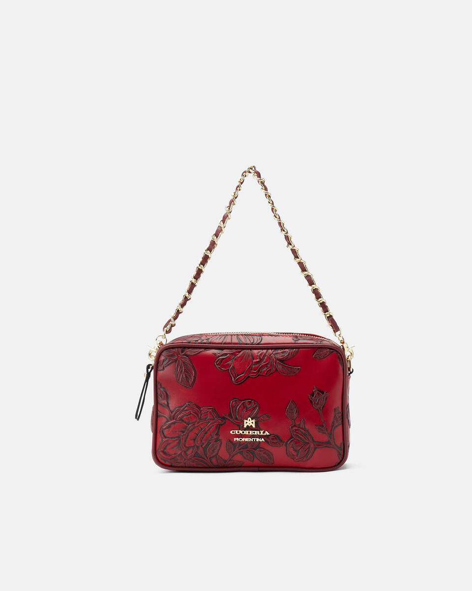 Camera bag Rot  - Mini Bags - Damen Taschen - Tasche - Cuoieria Fiorentina