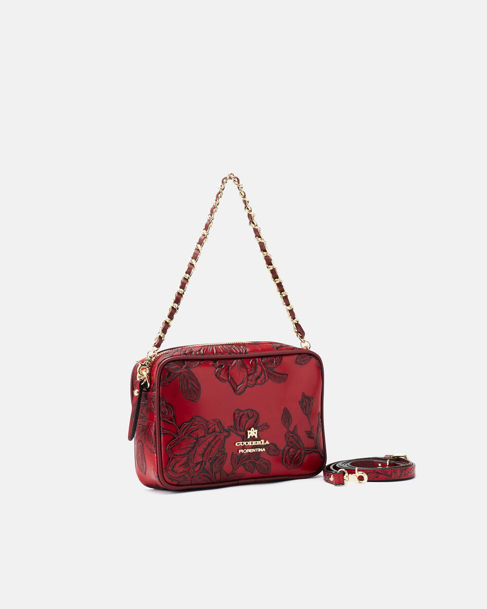 Camera bag Rot  - Mini Bags - Damen Taschen - Tasche - Cuoieria Fiorentina