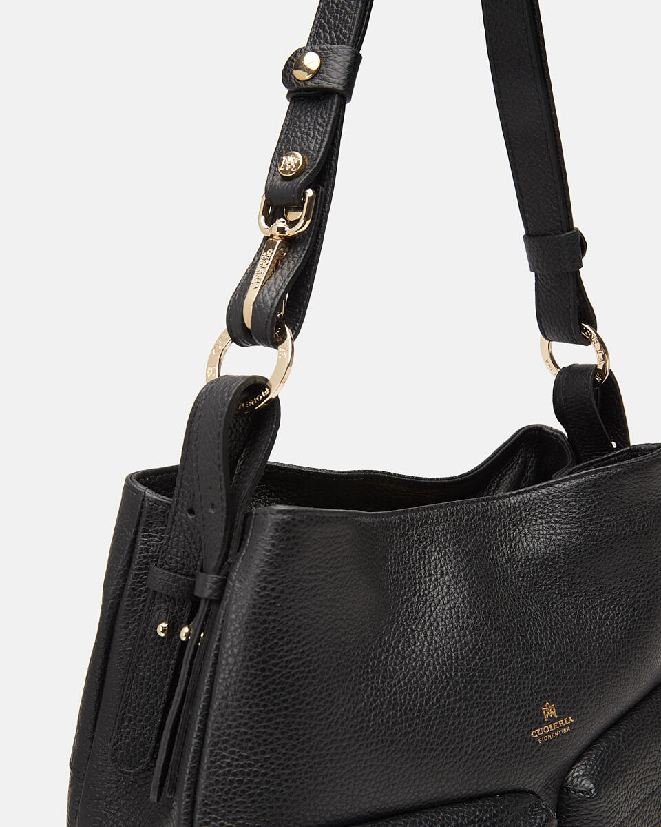 SCHULTERTASCHE Schwarz  - Schultertaschen - Damen Taschen - Tasche - Cuoieria Fiorentina