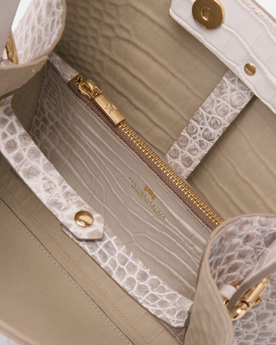 EIMERTASCHE Elfenbein  - Eimertaschen - Damen Taschen - Tasche - Cuoieria Fiorentina
