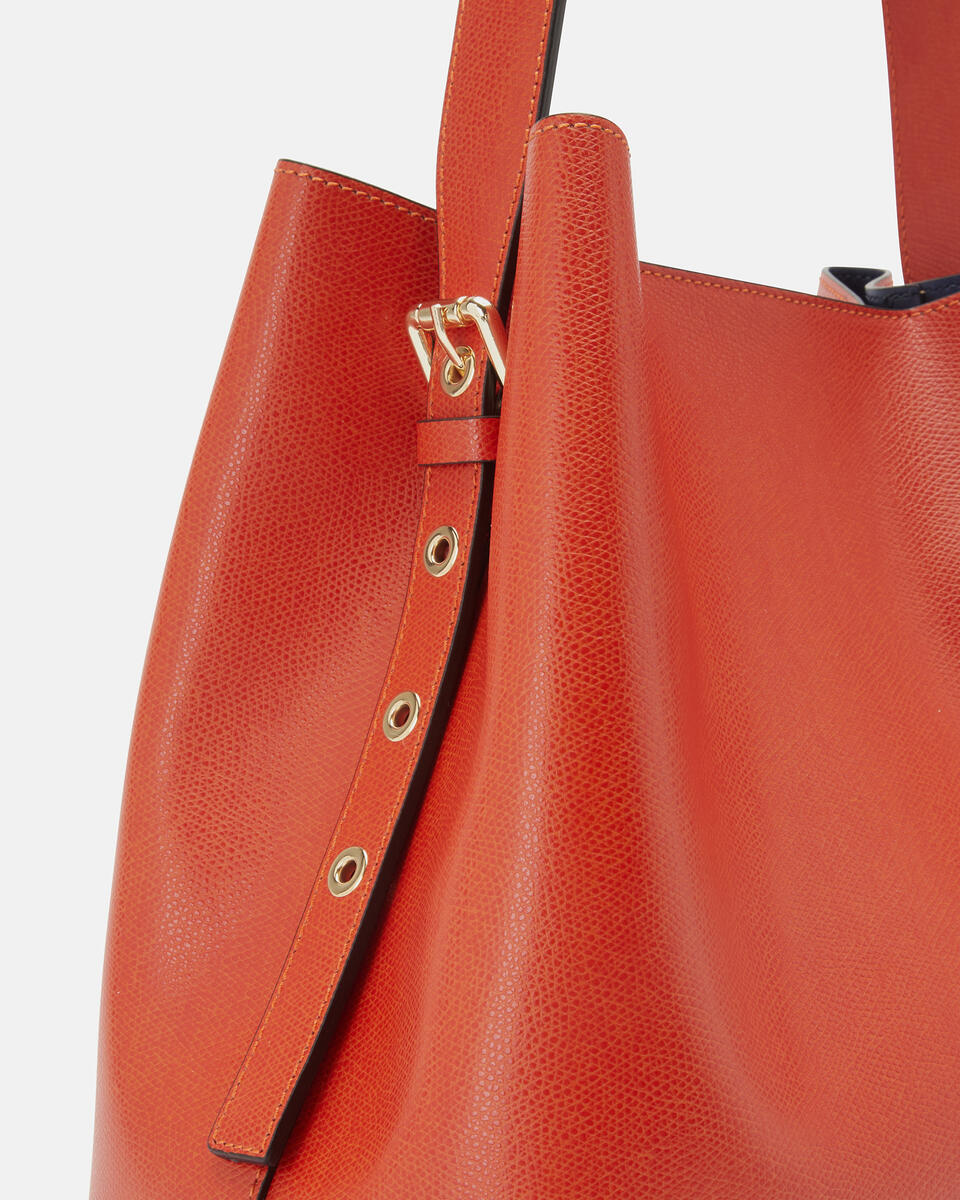 EIMERTASCHE Gebrannte orange  - Eimertaschen - Damen Taschen - Tasche - Cuoieria Fiorentina