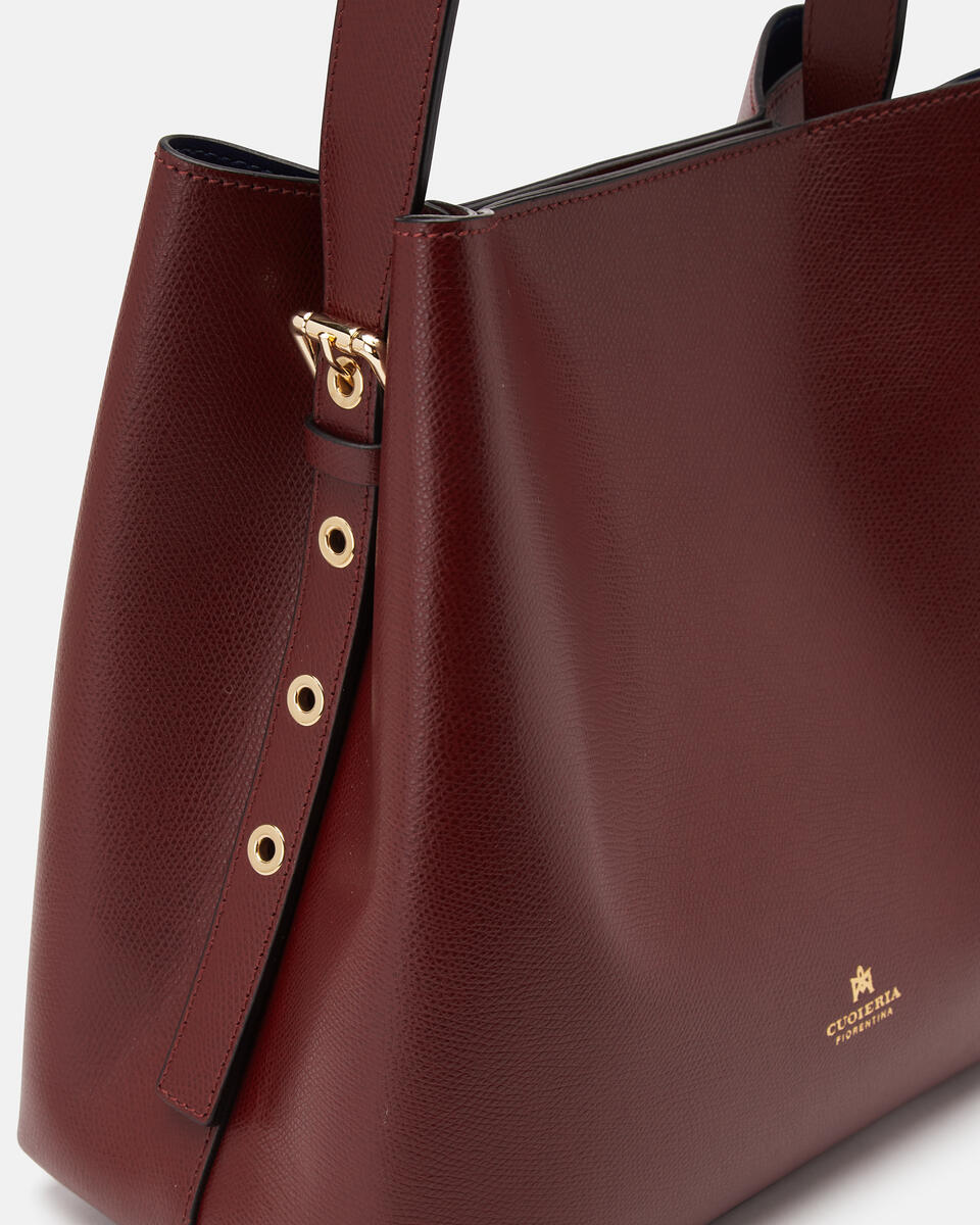 EIMERTASCHE Bordeaux  - Eimertaschen - Damen Taschen - Tasche - Cuoieria Fiorentina