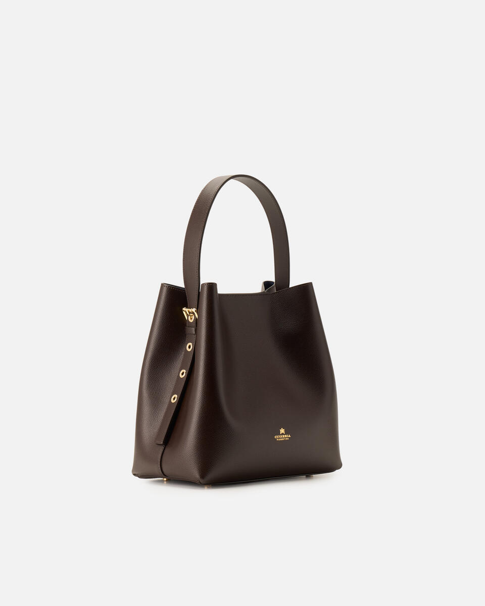 EIMERTASCHE Dunkelbraun  - Cuoieria Fiorentina
