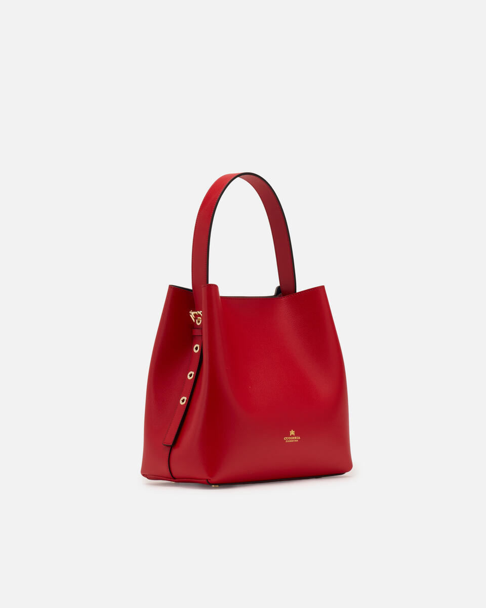 EIMERTASCHE Tomato  - Eimertaschen - Damen Taschen - Tasche - Cuoieria Fiorentina