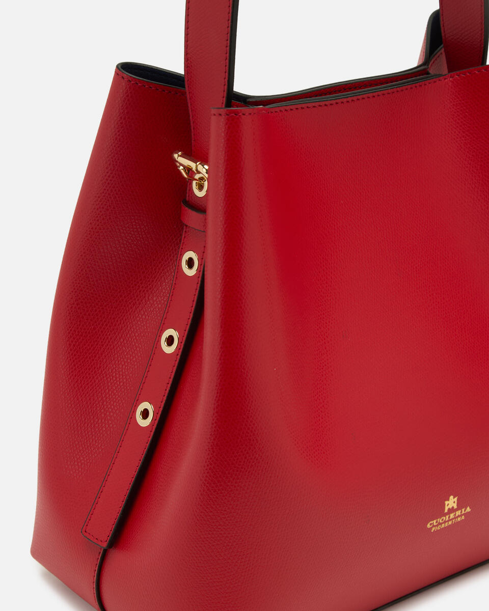 EIMERTASCHE Tomato  - Eimertaschen - Damen Taschen - Tasche - Cuoieria Fiorentina