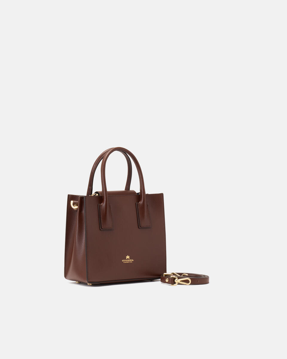KLEINE HANDTASCHE Schokolade  - Cuoieria Fiorentina