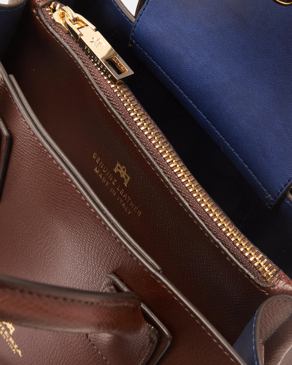 KLEINE HANDTASCHE Schokolade  - Cuoieria Fiorentina
