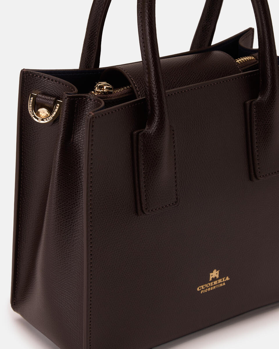 KLEINE HANDTASCHE Dunkelbraun  - Handtaschen - Damen Taschen - Tasche - Cuoieria Fiorentina