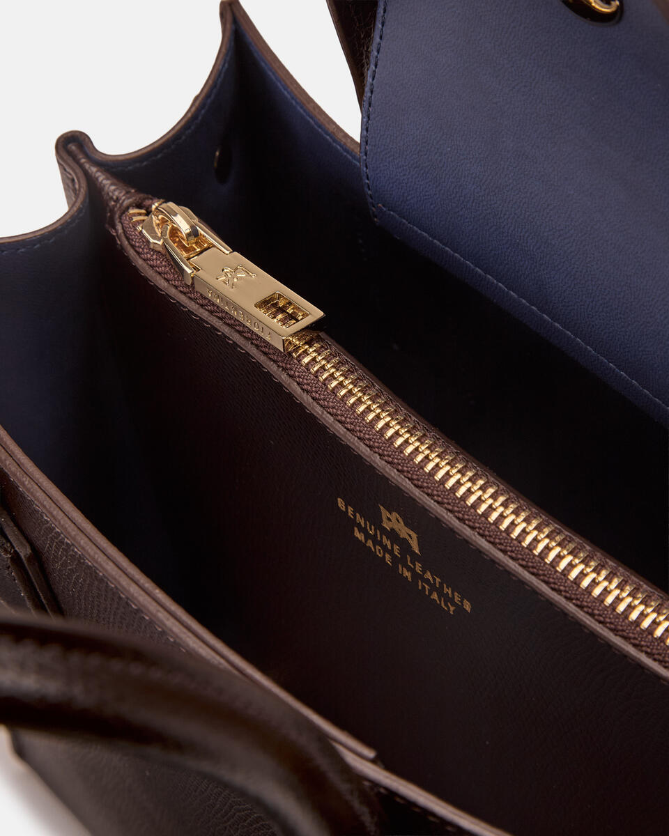 KLEINE HANDTASCHE Dunkelbraun  - Handtaschen - Damen Taschen - Tasche - Cuoieria Fiorentina