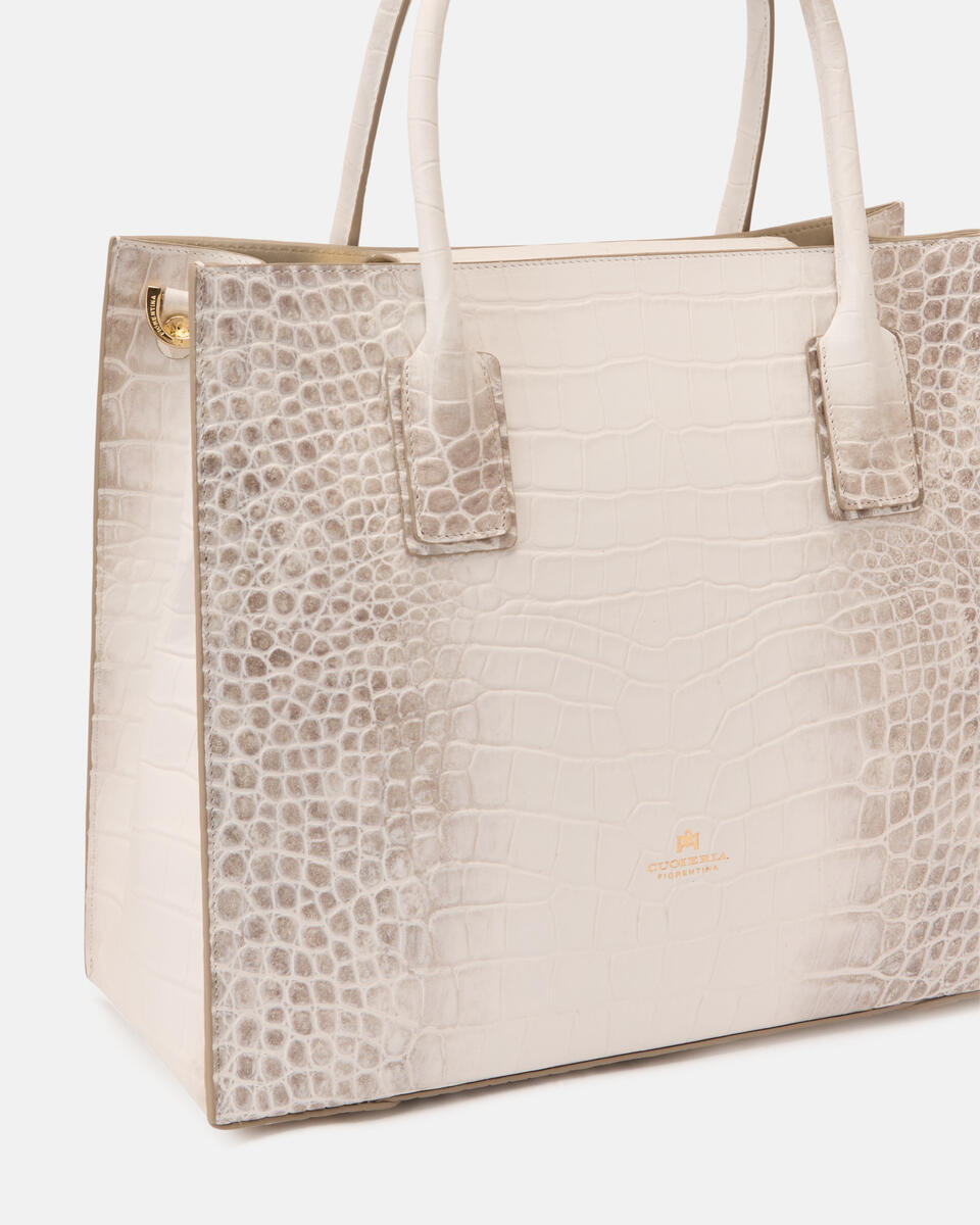HANDTASCHE Elfenbein  - Handtaschen - Damen Taschen - Tasche - Cuoieria Fiorentina