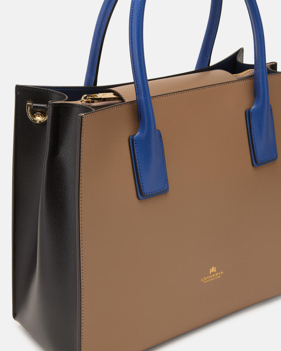 HANDTASCHE Desertschwarzbluette  - Handtaschen - Damen Taschen - Tasche - Cuoieria Fiorentina