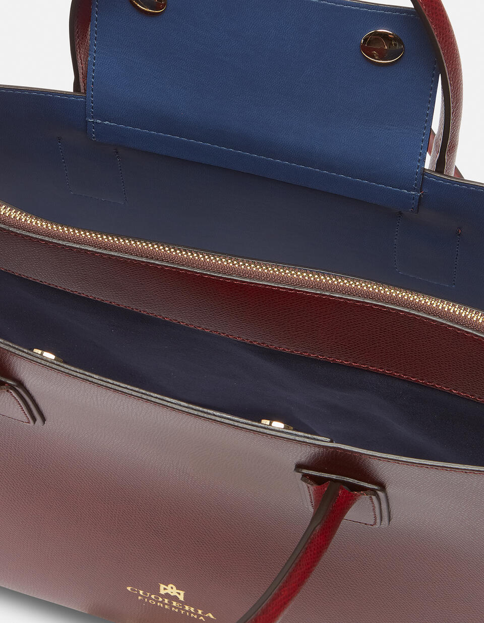 Große tote bag Bordeaux  - Tote Bag - Damen Taschen - Tasche - Cuoieria Fiorentina