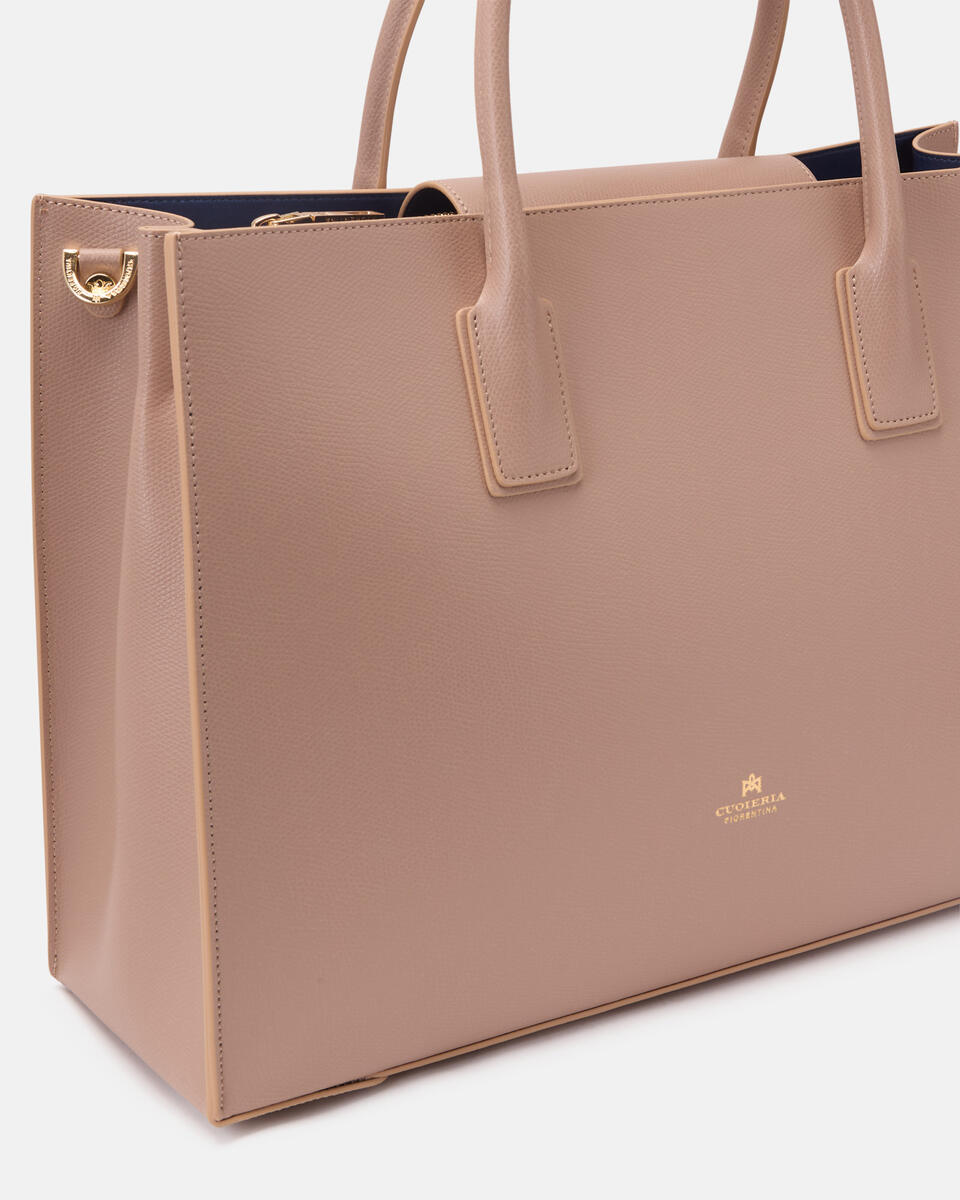 GROSSE HANDTASCHE Nude  - Cuoieria Fiorentina