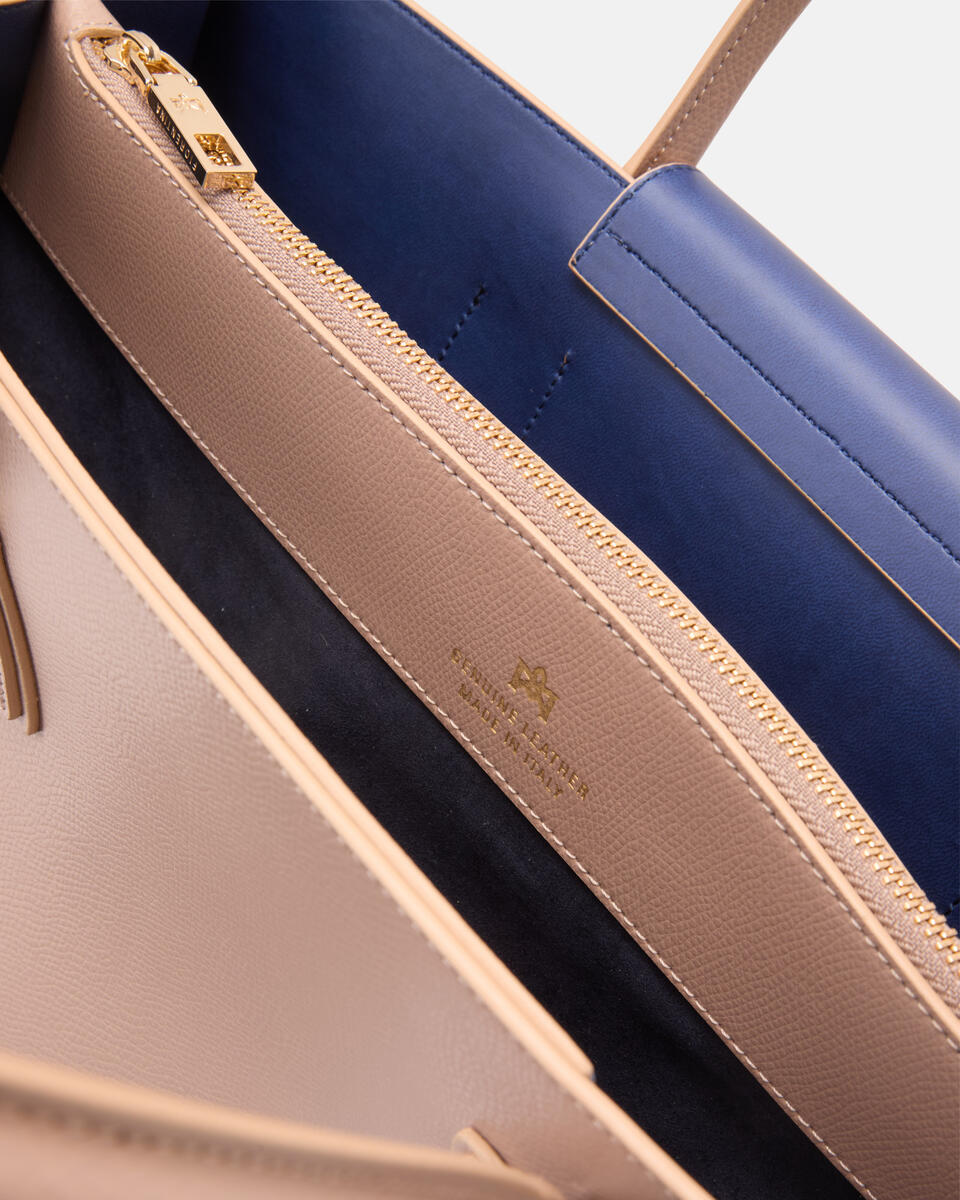 GROSSE HANDTASCHE Nude  - Cuoieria Fiorentina