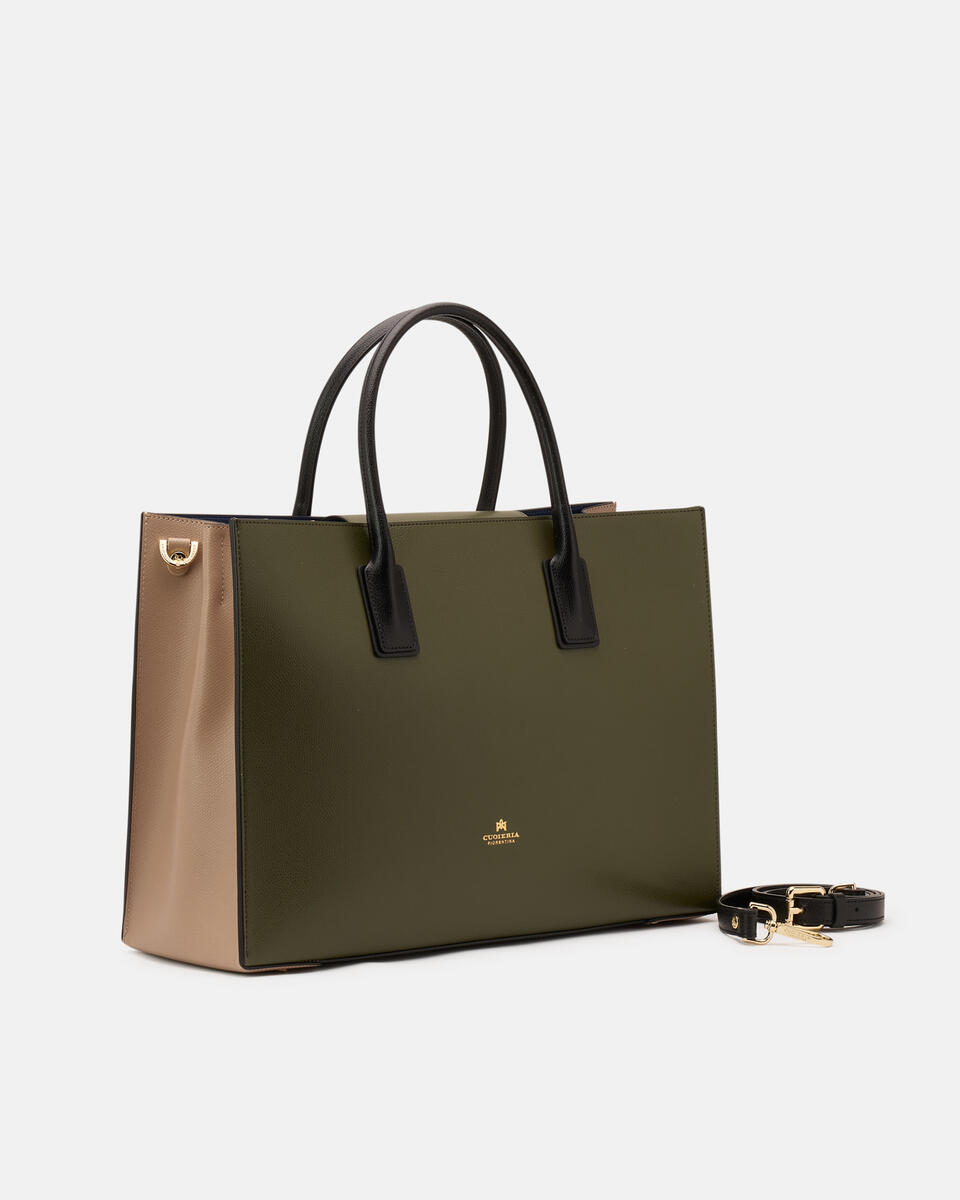 GROSSE HANDTASCHE MilitÄr  - Handtaschen - Damen Taschen - Tasche - Cuoieria Fiorentina