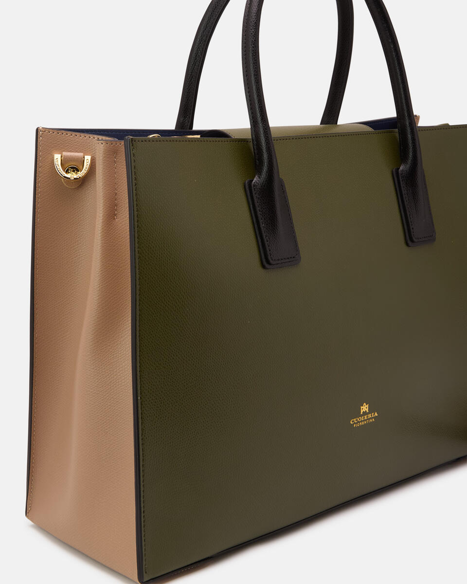 GROSSE HANDTASCHE MilitÄr  - Handtaschen - Damen Taschen - Tasche - Cuoieria Fiorentina