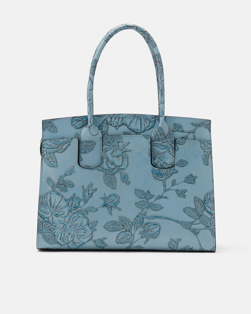 HANDTASCHE Hellblau  - Handtaschen - Damen Taschen - Tasche - Cuoieria Fiorentina