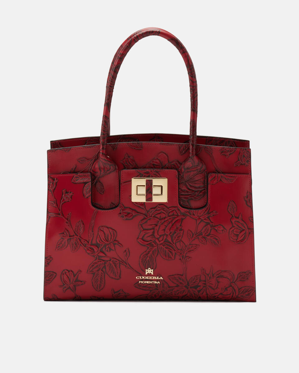 HANDTASCHE Rot  - Handtaschen - Damen Taschen - Tasche - Cuoieria Fiorentina