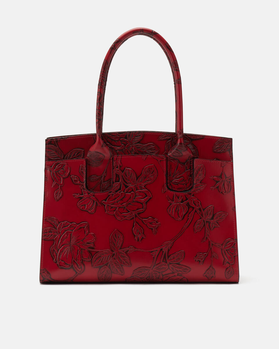 HANDTASCHE Rot  - Handtaschen - Damen Taschen - Tasche - Cuoieria Fiorentina