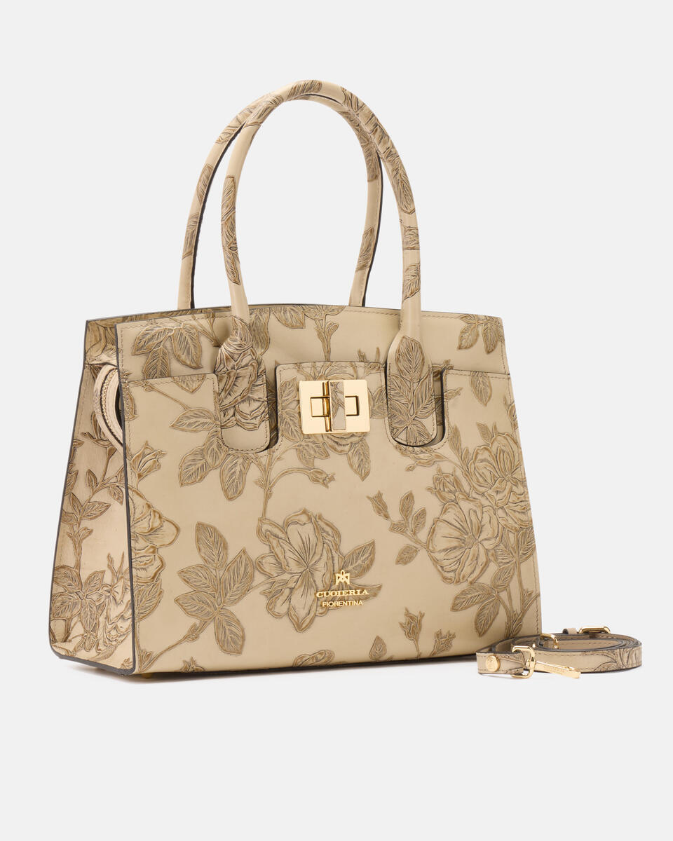 HANDTASCHE Taupe  - Handtaschen - Damen Taschen - Tasche - Cuoieria Fiorentina