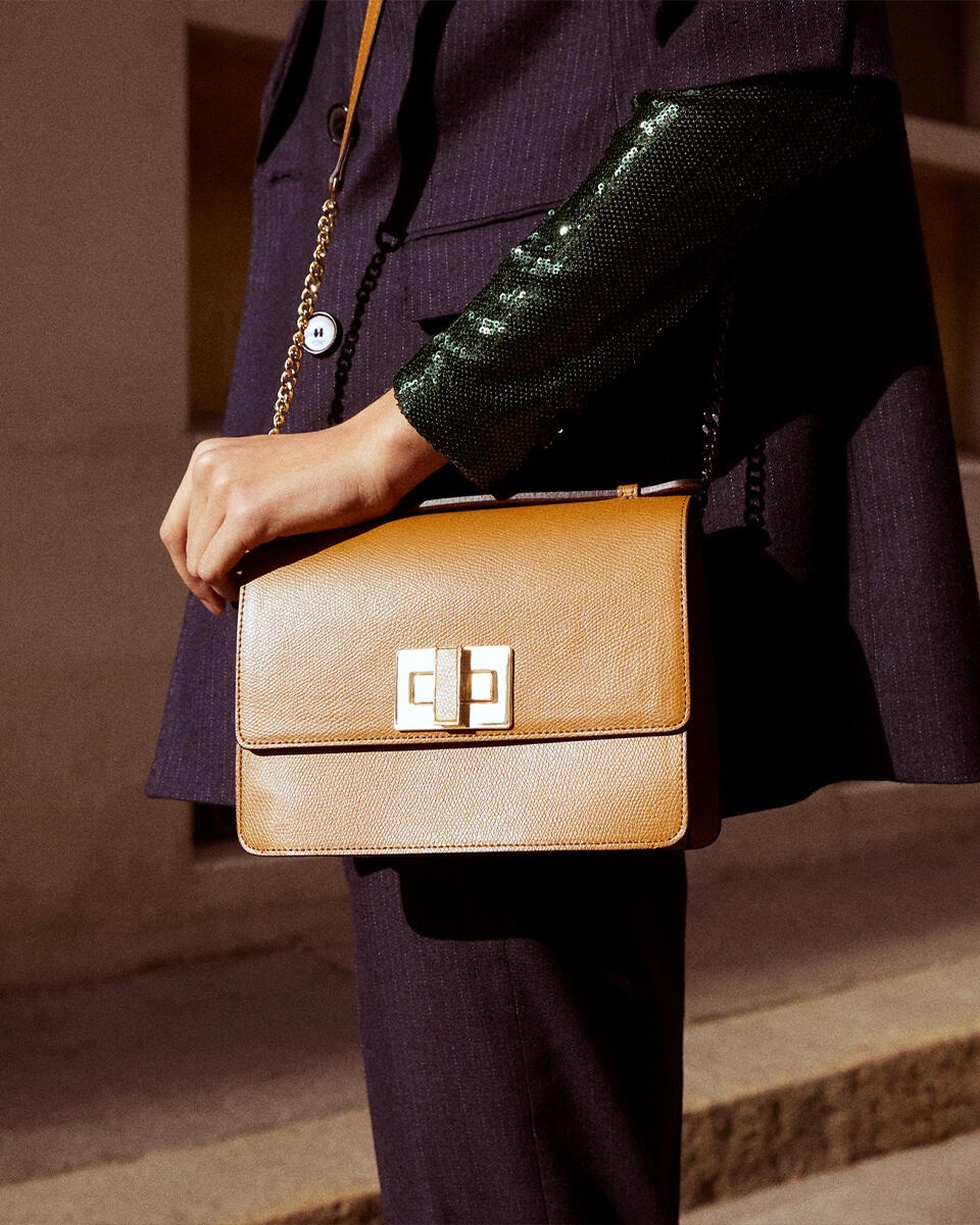 CLUTCH BAG Beige  - Mini Bags - Damen Taschen - Tasche - Cuoieria Fiorentina