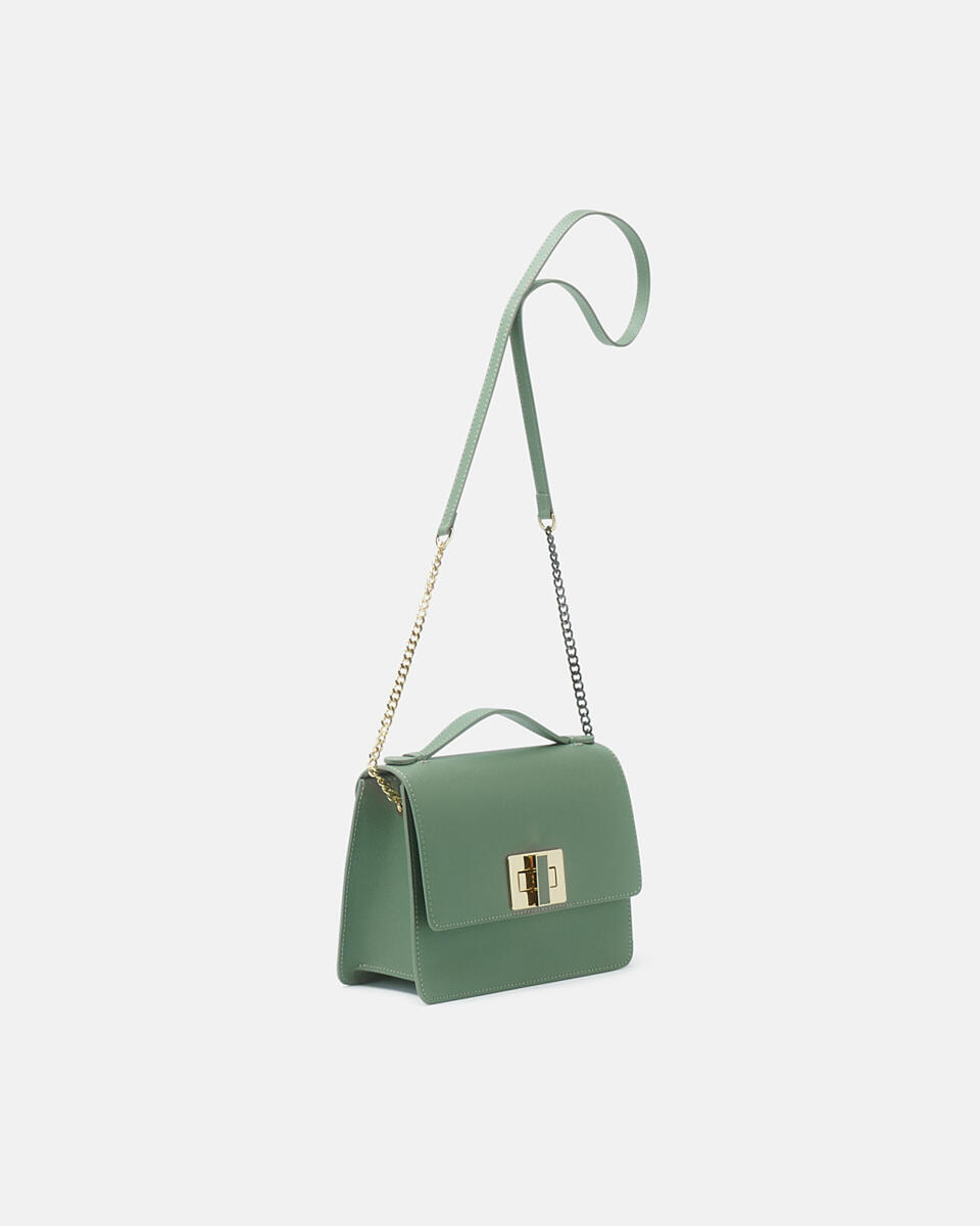CLUTCH BAG Salbei  - Mini Bags - Damen Taschen - Tasche - Cuoieria Fiorentina
